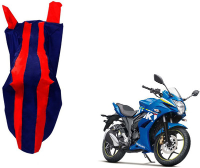 WolkomHome Two Wheeler Cover for Suzuki(Gixxer SF, Red, Blue)