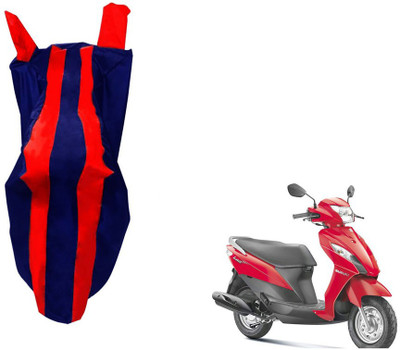 WolkomHome Two Wheeler Cover for Suzuki(Let's, Red, Blue)