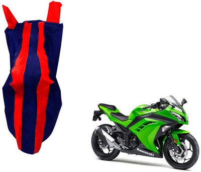 WolkomHome Two Wheeler Cover for Kawasaki(Ninja 300, Red, Blue)