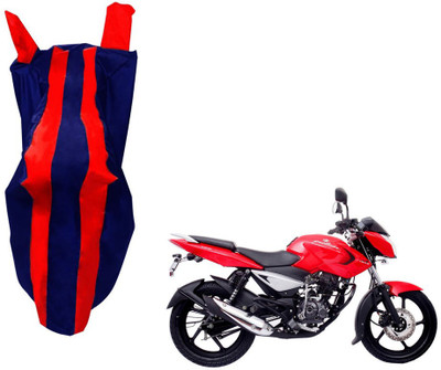 WolkomHome Two Wheeler Cover for Bajaj(Pulsar 135 LS DTS-i, Red, Blue)
