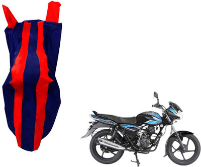WolkomHome Two Wheeler Cover for Bajaj(Discover 100 DTS-i, Red, Blue)