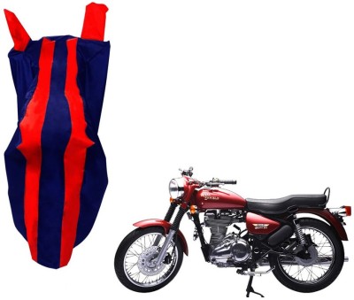 WolkomHome Two Wheeler Cover for Royal Enfield(Electra Delux, Red, Blue)