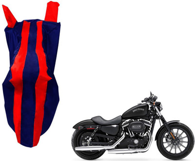 WolkomHome Two Wheeler Cover for Harley Davidson(XL 883, Red, Blue)