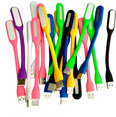 PickTheDeal Combo of 20 Flexible Portable Bendable USB LED Light (Colour May Vary) Flexible LED 20pic USB Cable(Multicolor)