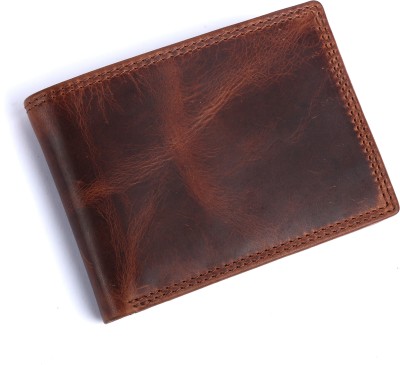 Leatherstile Men Trendy Tan Genuine Leather Wallet(8 Card Slots)