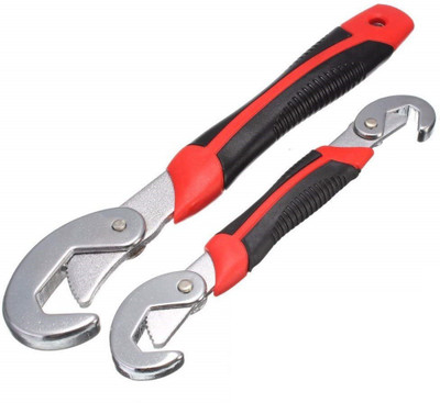 Empire Mart Double Sided Speed Wrench Steel Multipurpose set of 2 9-32mm Double Sided Adjustable Wrench Double Sided Speed Wrench,Snap N Grip Multi-purpose Universal Tool (Pack of 2) All In One Multi Function Universal Spanner Garden snap n' Grip Double Sided Combination Wrench Set Double Sided Spee