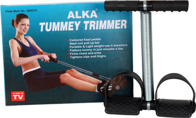 ALKA SINGLE QUALITY STEEL SPRING AB EXERCISER SILVER Ab Exerciser(Multicolor)