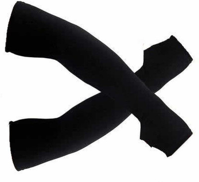 Buyra Nylon, Cotton Arm Sleeve For Men & Women(Free, Black)