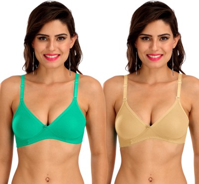 SONA M1001 Women T-Shirt Non Padded Bra(Multicolor)