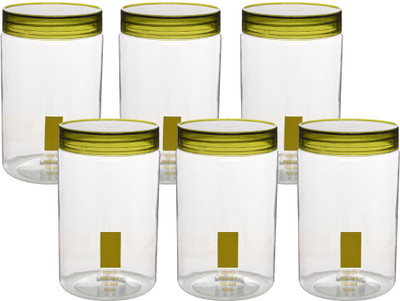 Aarushi Plastic Grocery Container  - 2.5 L(Pack of 6, Clear)