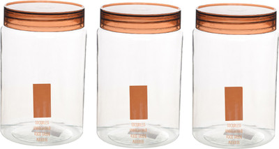 Aarushi Plastic Grocery Container  - 1.5 L(Pack of 3, Clear)