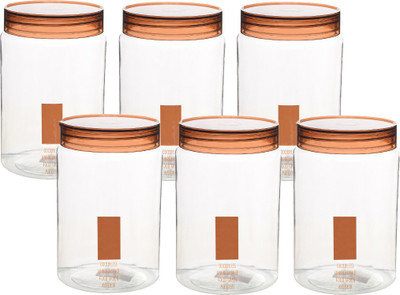 Aarushi Plastic Grocery Container  - 2 L(Pack of 6, Clear)