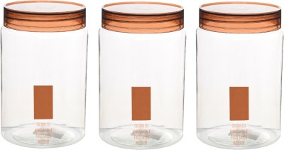 Aarushi Plastic Grocery Container  - 2.5 L(Pack of 3, Clear)