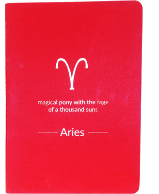 Northland Zodiac Sign Aries Regular Diary Ruled 75 Pages(Red)