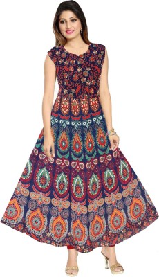 DISHA INDUSTRIES Flared/A-line Gown(Multicolor)