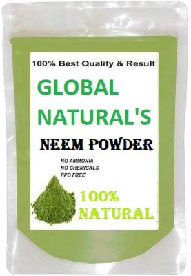 GLOBAL NATURAL'S Naturals Pure & Natural Pimple-free Clear Skin, silky hair Neem Leaves Powder(200 g)