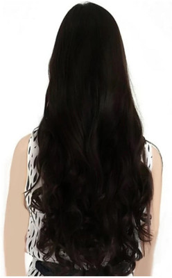 Rizi Best Quality stylish clip in wavy Fluffy Hair Extension