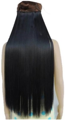 Rizi High Quality clip on and go straightt hairpiece like real  Extension Hair Extension