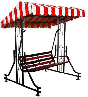 Kaushalendra Outdoor Swing With Canopy 2 seat Iron Large Swing(Black, DIY(Do-It-Yourself))
