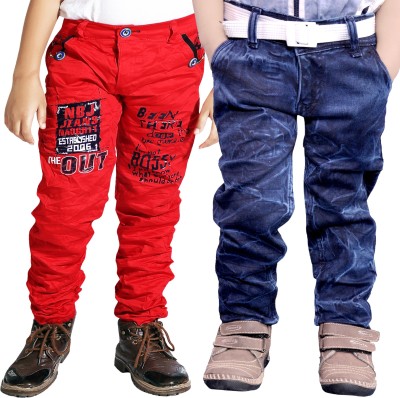 AD & AV Slim Boys Blue Jeans(Pack of 2)