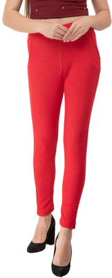 Priya Point Red Jegging(Solid)