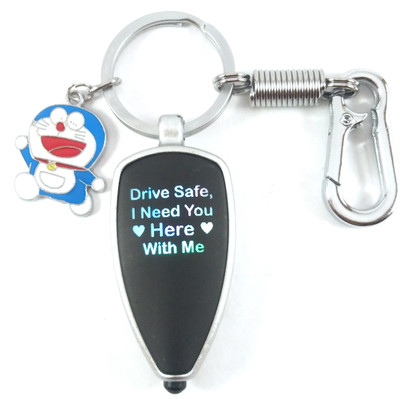 Isk Mini Doremon Drive safe multi color lighting keychain Key Chain