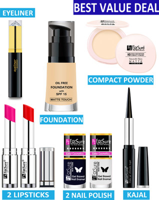 ForSure All in One Professional Makeup Kit 16(Pack of 8)