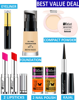 ForSure All in One Professional Makeup Kit 27(Pack of 8)