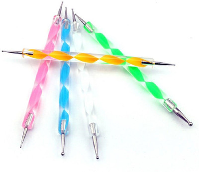 Fashsio 5 pcs Dotting Tool For Nail Art(Multi)
