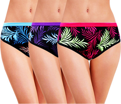 RC. ROYAL CLASS Women Hipster Multicolor Panty(Pack of 3)