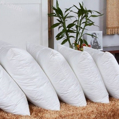 GKM Microfibre Solid Cushion Pack of 5(White)