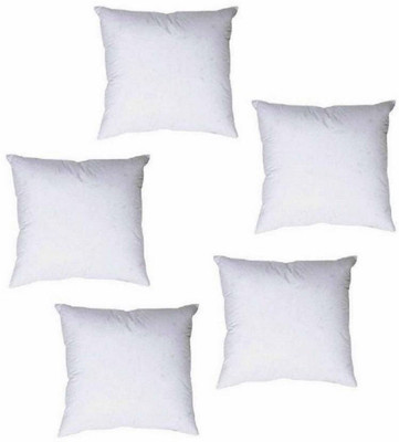 GKM Microfibre Solid Cushion Pack of 5(White)