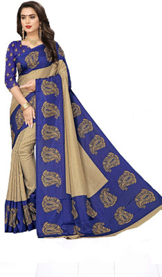 SGM Printed Mysore Pure Silk Saree(Purple)