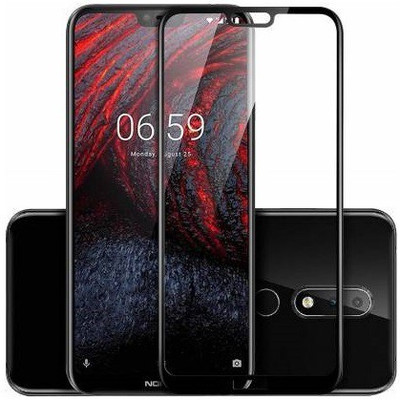BRENZZ Edge To Edge Tempered Glass for Nokia 7.1(Pack of 1)