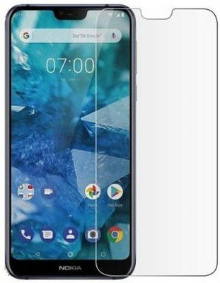 BRENZZ Edge To Edge Tempered Glass for Nokia 7.1(Pack of 1)