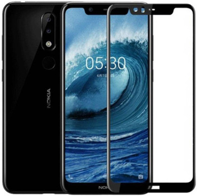 INFINITYWORLD Edge To Edge Tempered Glass for Nokia 5.1 Plus(Pack of 1)