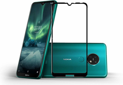 BRENZZ Edge To Edge Tempered Glass for Nokia 7.2(Pack of 1)