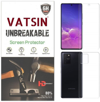 Vatsin Front and Back Screen Guard for Samsung Galaxy S10 Lite(Pack of 2)