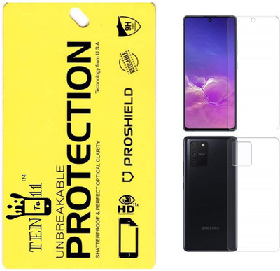 Ten To 11 Front and Back Screen Guard for Samsung Galaxy S10 Lite(Pack of 2)