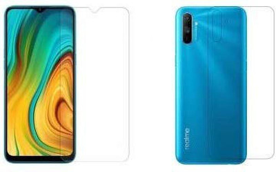 PR SMART Front and Back Tempered Glass for Realme C3(Pack of 2)