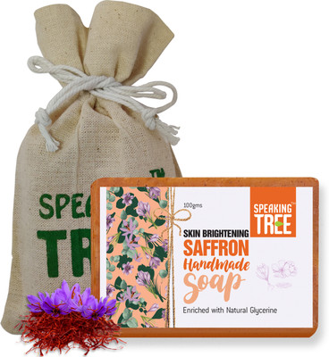 Speaking tree Skin Brightening Saffron Handmade Soap - 100gms(100 g)
