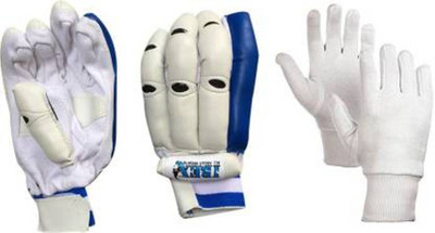 sports trading IBEX Basic Batting Gloves Blue Combo With White Inner Batting Gloves Batting Gloves(blue,white)