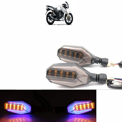 Vagary Side LED Indicator Light for TVS Universal For Bike(Blue, Yellow)