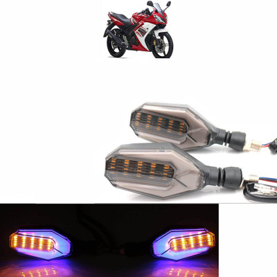 Vagary Side LED Indicator Light for Yamaha Universal For Bike(Blue, Yellow)