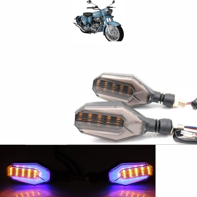 Vagary Side LED Indicator Light for Royal Enfield Universal For Bike(Blue, Yellow)