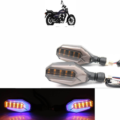 Vagary Side LED Indicator Light for Bajaj Universal For Bike(Blue, Yellow)