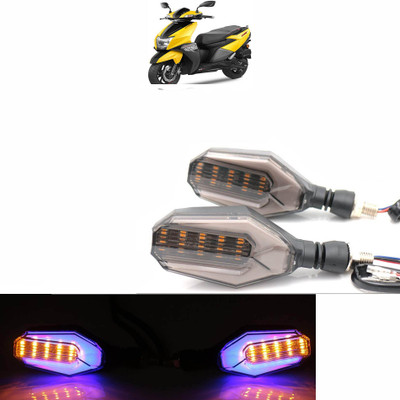 Vagary Side LED Indicator Light for TVS Universal For Bike(Blue, Yellow)