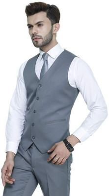 OORA Solid Men Waistcoat