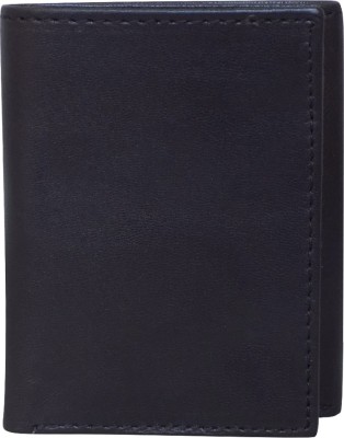 Style 98 Men Black Genuine Leather Wallet(6 Card Slots)