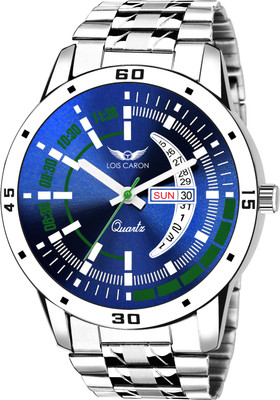 Lois Caron LCS-8075 DAY & DATE FUNCTIONING Analog Watch - For Men